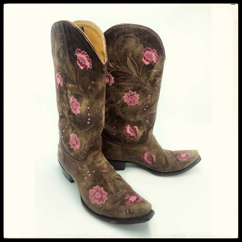 Old Gringo Leather Cowboy Boots 9.5 "Pink Julie"